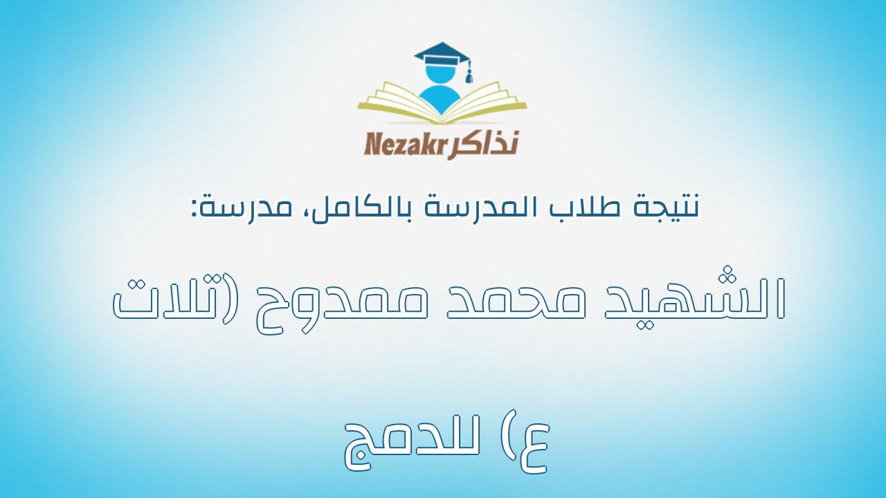 نتيجة مدرسة الشهيد محمد ممدوح (تلات ع) للدمج بالكامل