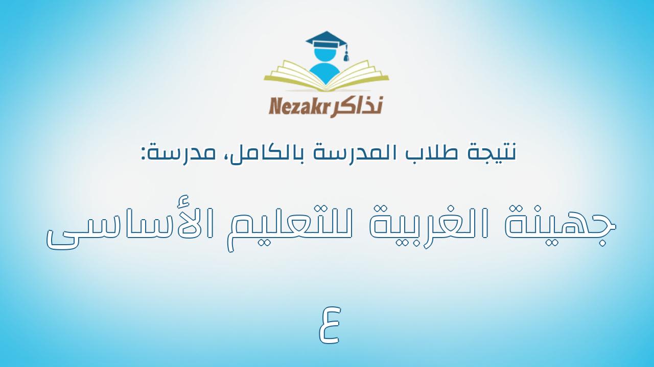 نتيجة مدرسة جهينة الغربية للتعليم الأساسى ع بالكامل