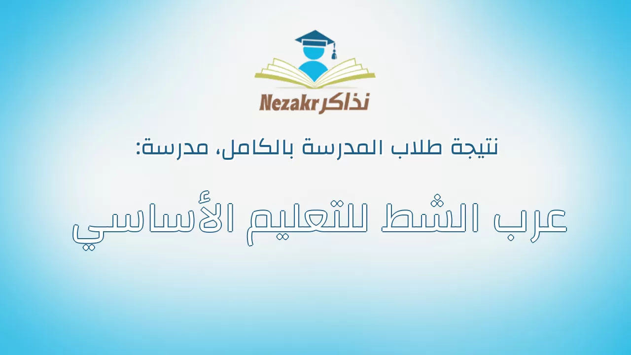 نتيجة مدرسة عرب الشط للتعليم الأساسي بالكامل