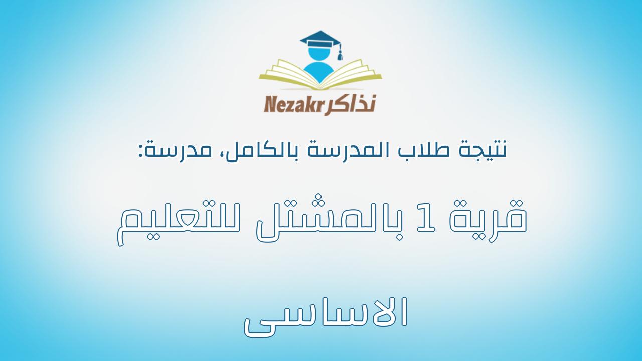 نتيجة مدرسة قرية 1 بالمشتل للتعليم الاساسى بالكامل