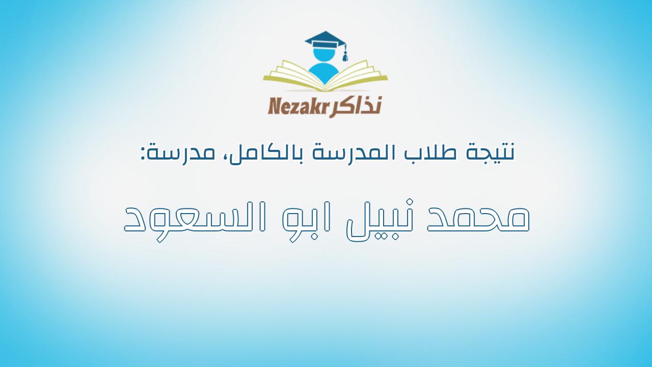نتيجة مدرسة محمد نبيل ابو السعود بالكامل