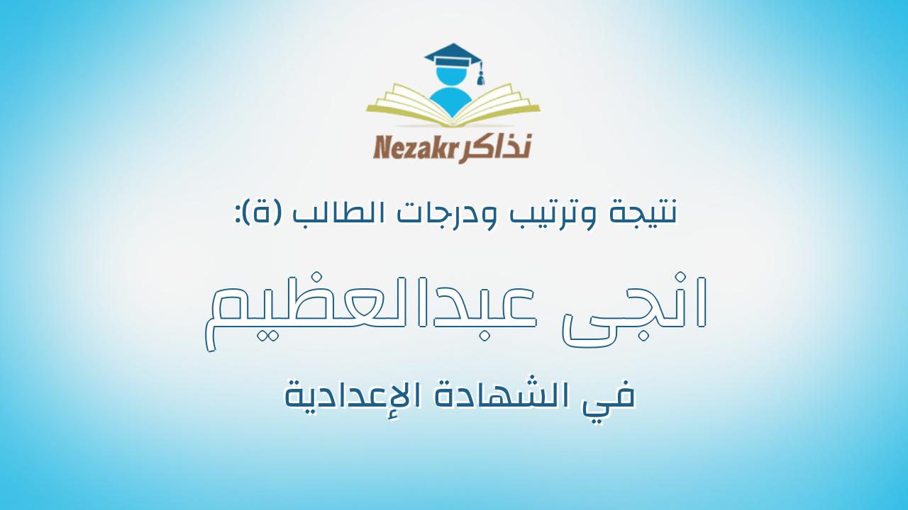 انجى عبدالعظيم عبدالمنعم عبدالعظيم