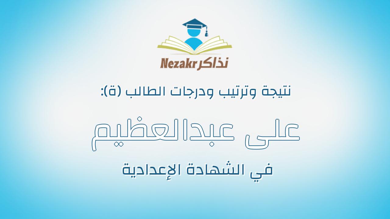 على عبدالعظيم عبدالجليل مرسى