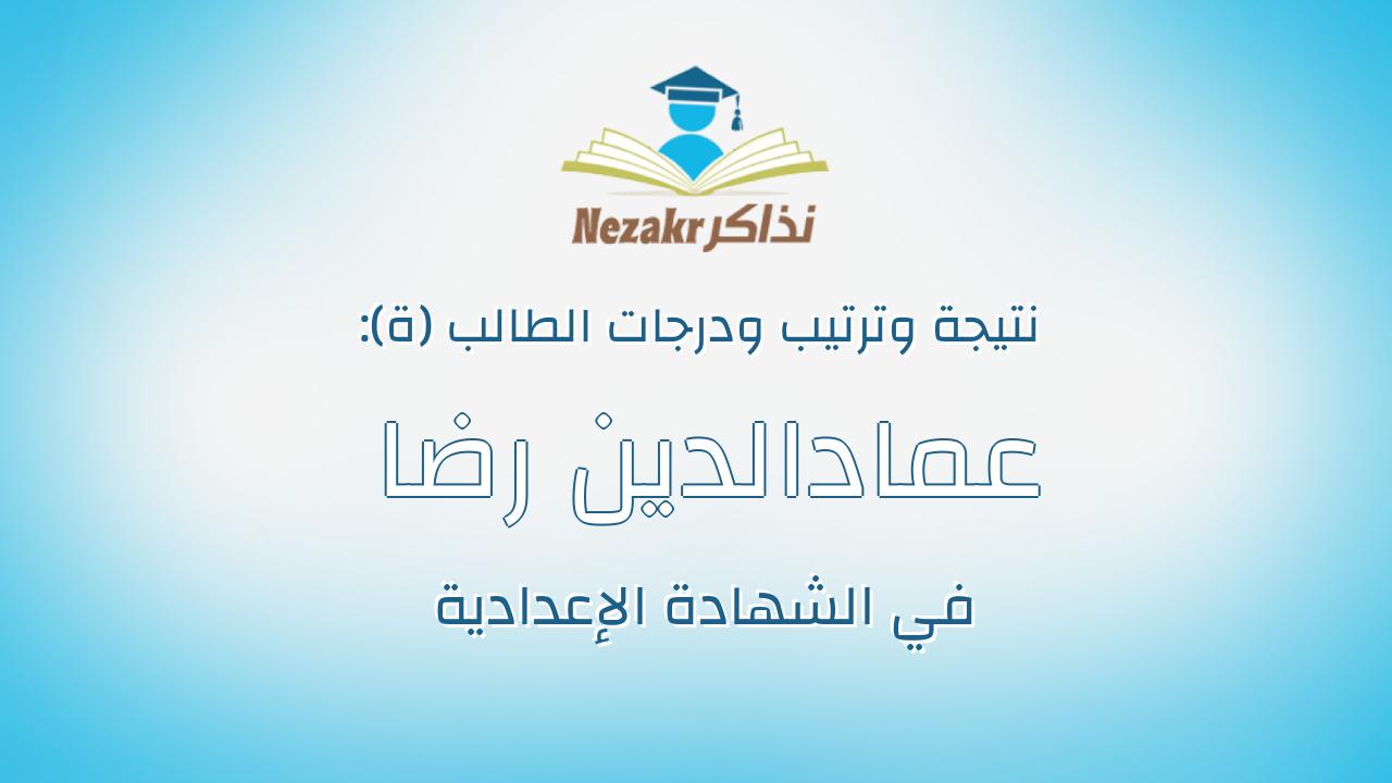 عمادالدين رضا حمدى حسن محمد