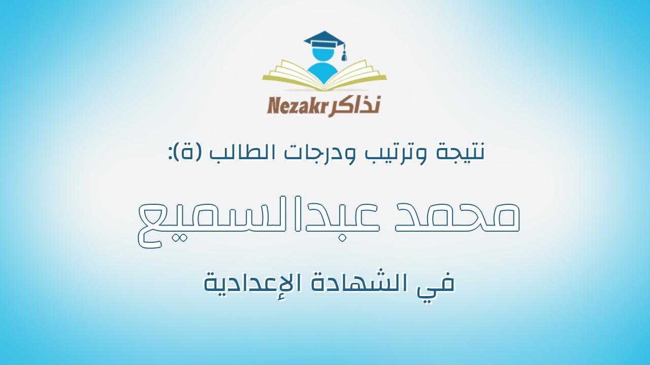 محمد عبدالسميع السيد حافظ البيس