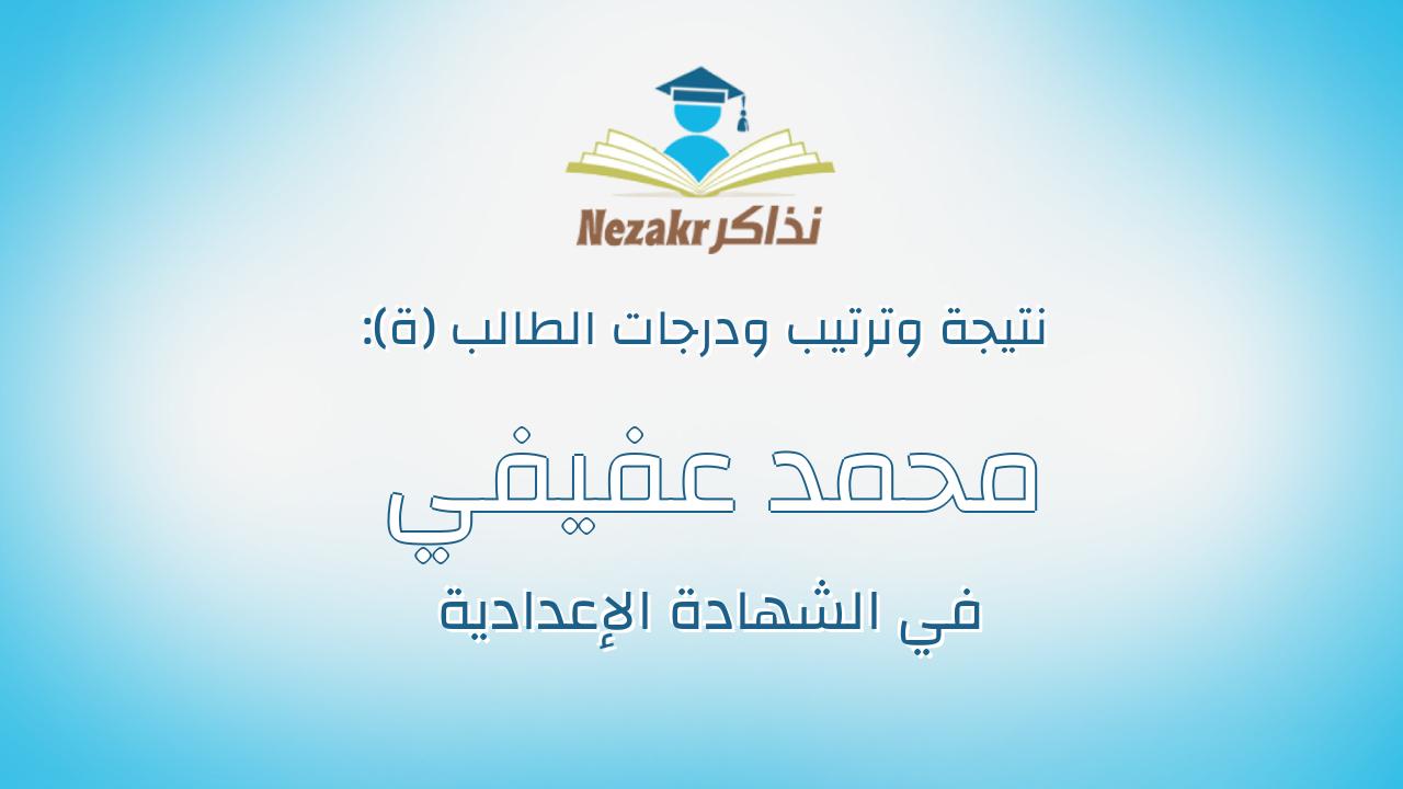 محمد عفيفي عبدالصبور السيد عمرو
