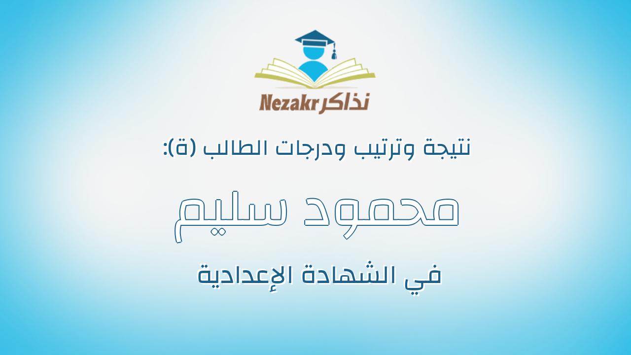 محمود سليم عثمان سليم المزين
