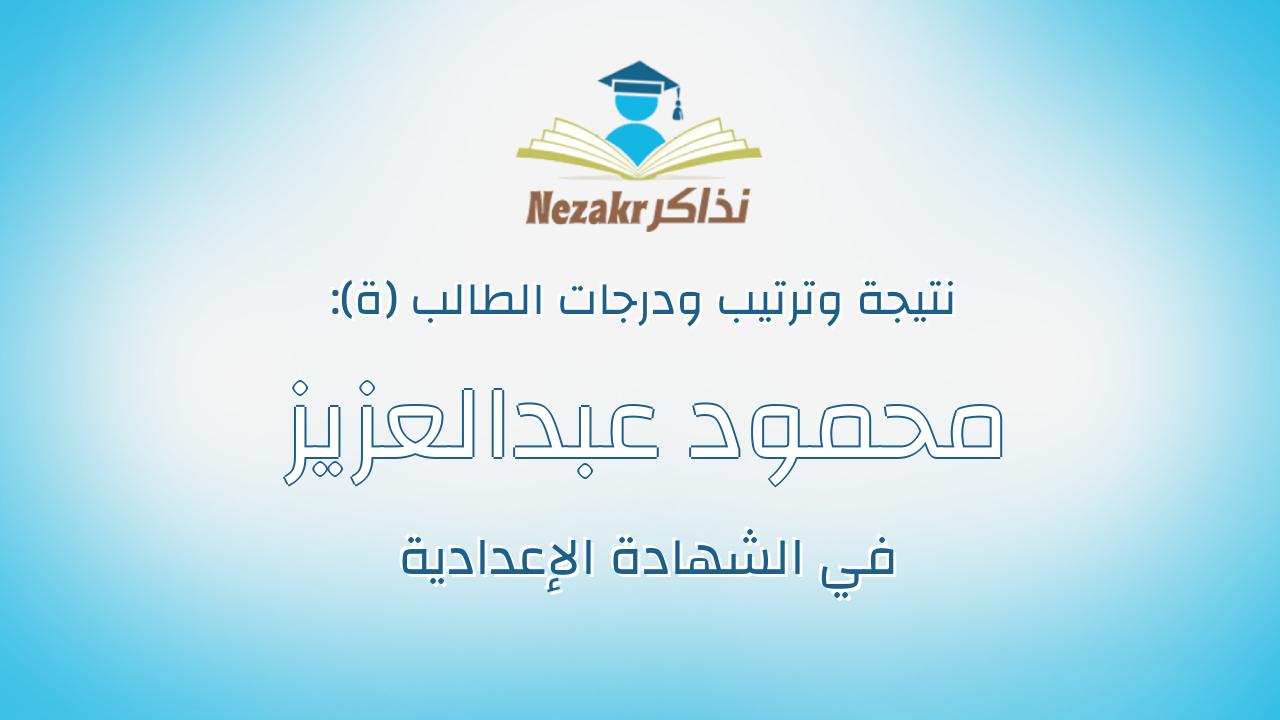 محمود عبدالعزيز حسين عبدالعزيز