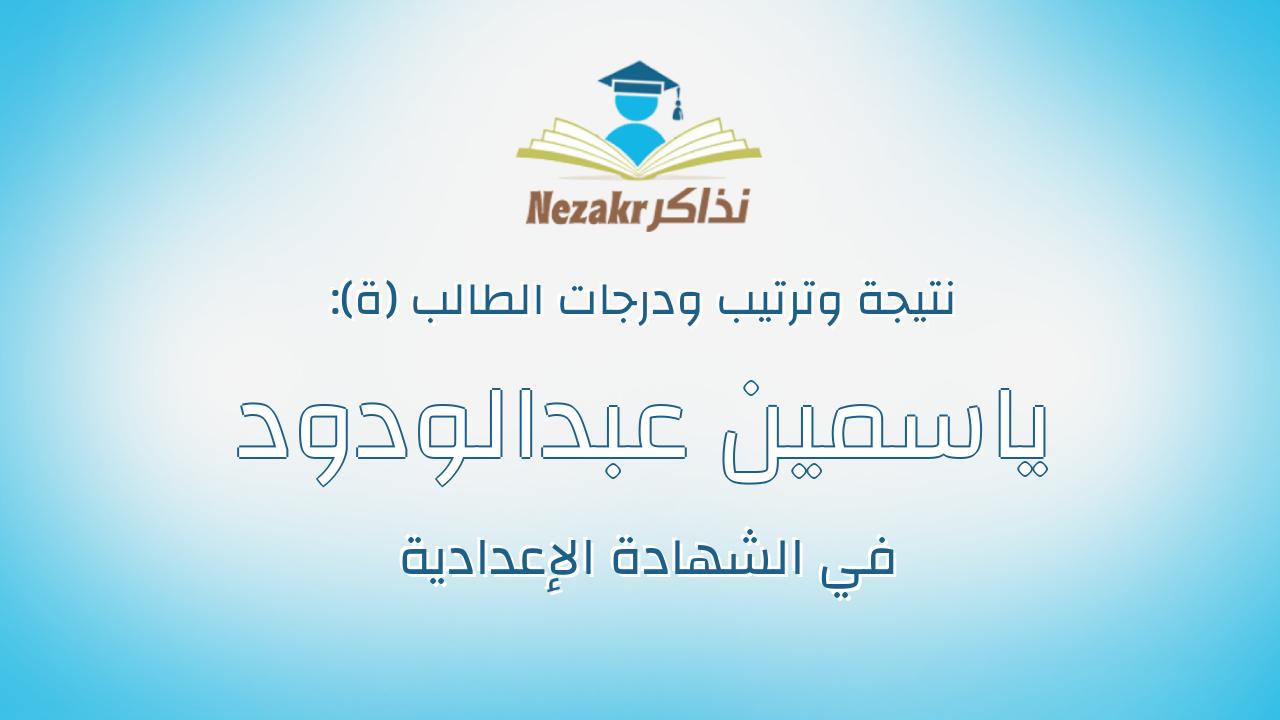 ياسمين عبدالودود محمد عبدالودود