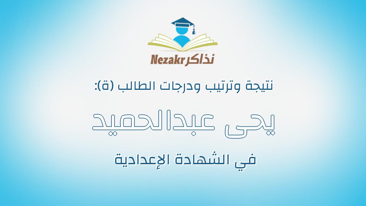يحى عبدالحميد يحى عبدالحميد