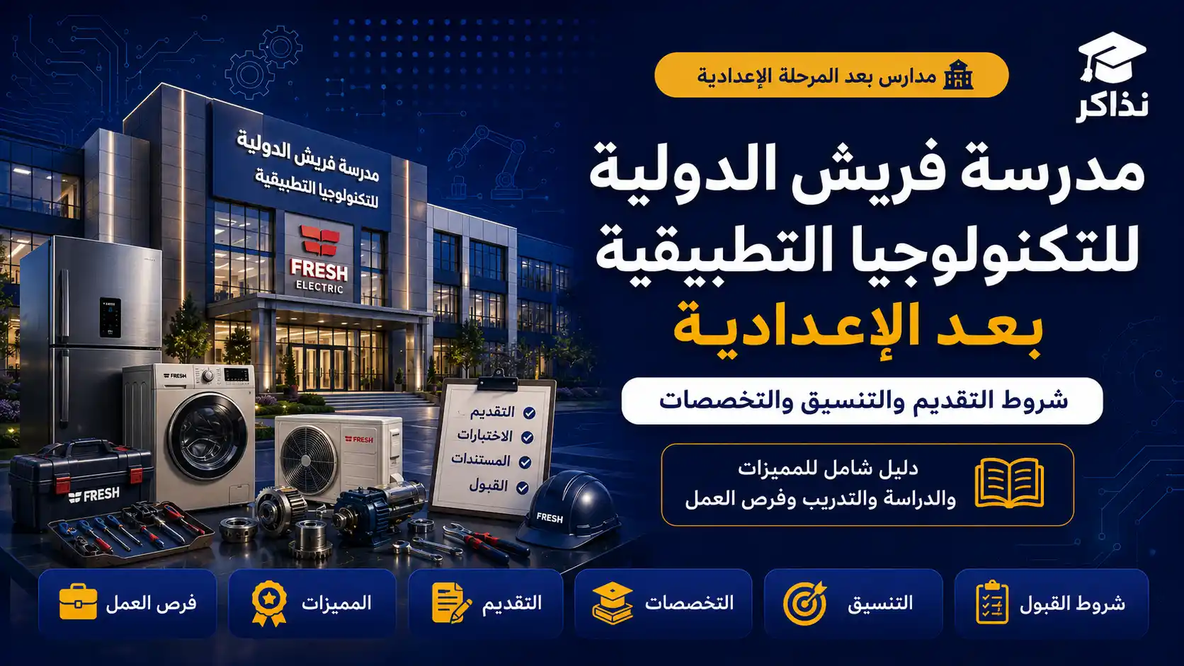 مدرسة فريش الدولية للتكنولوجيا التطبيقية 2027.. شروط التقديم والتنسيق والتخصصات بعد الإعدادية