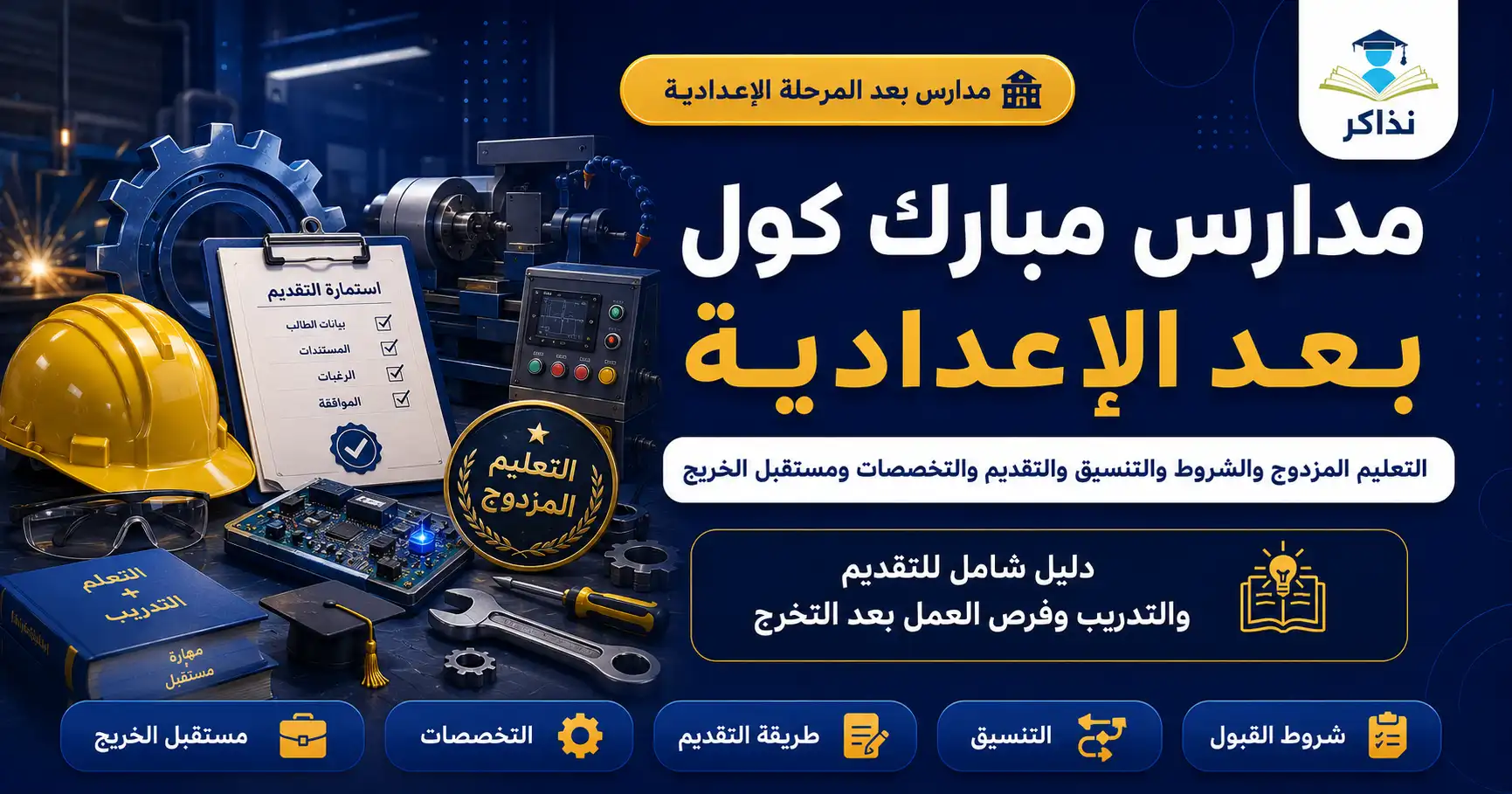 مدارس مبارك كول بعد الإعدادية 2027.. التعليم المزدوج والشروط والتنسيق والتقديم والتخصصات ومستقبل الخريج