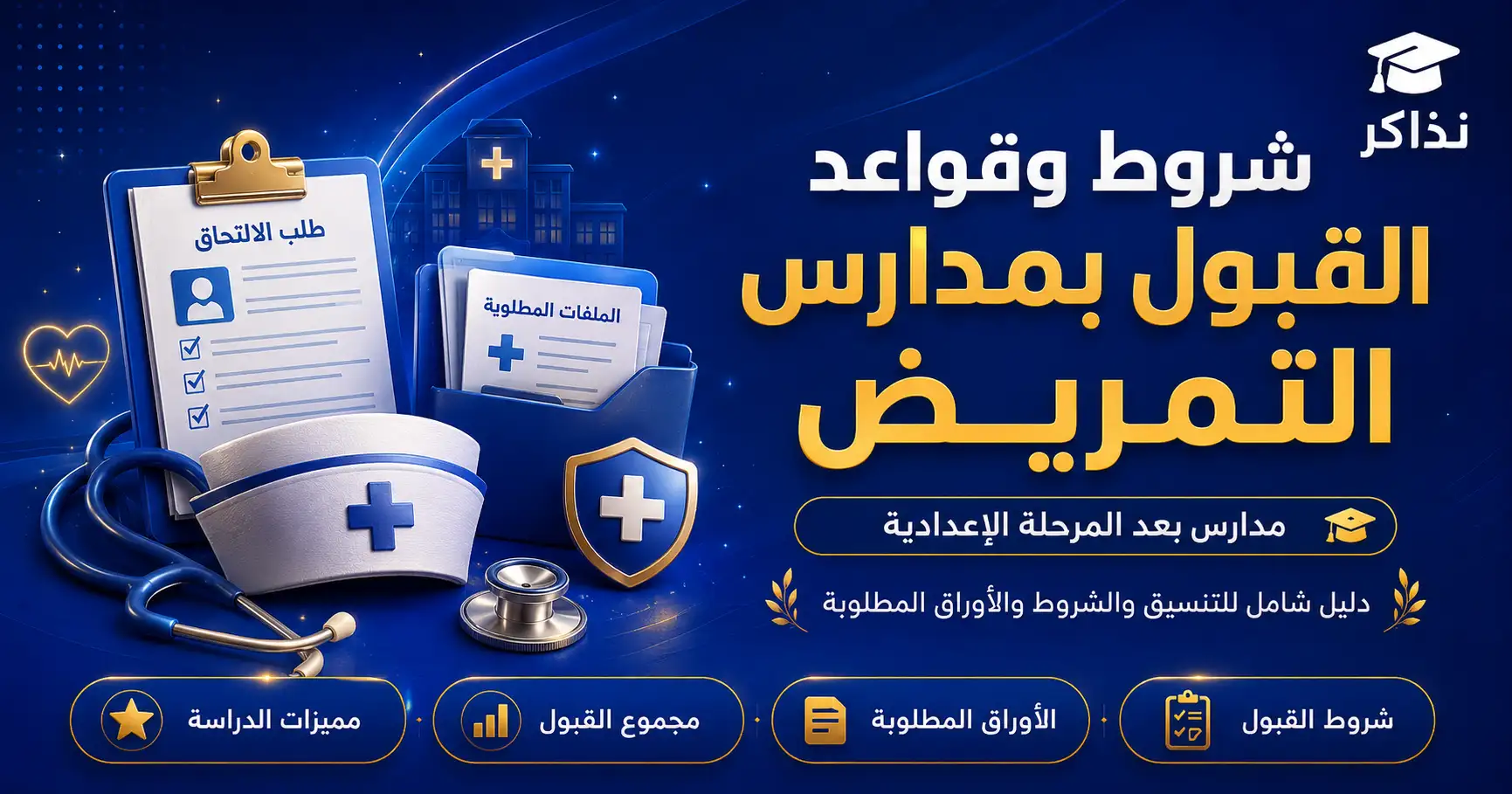 شروط مدارس التمريض بعد الإعدادية 2027.. السن والمجموع والأوراق المطلوبة وموعد التقديم