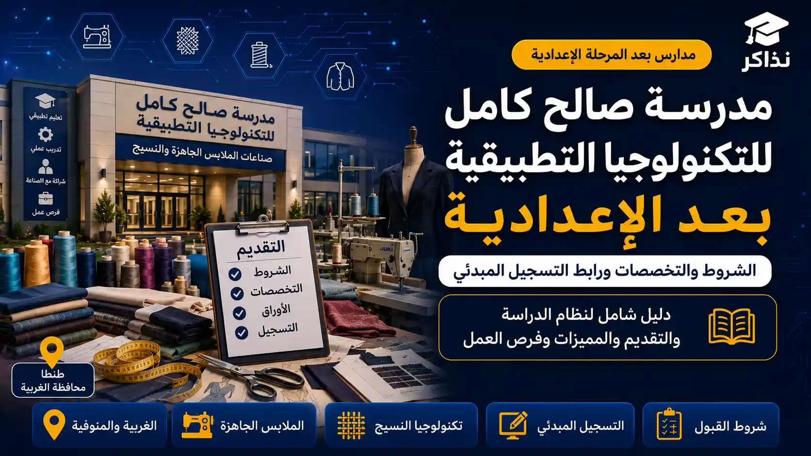 مدرسة صالح كامل للتكنولوجيا التطبيقية 2027.. الشروط والتخصصات ورابط التسجيل المبدئي بعد الإعدادية