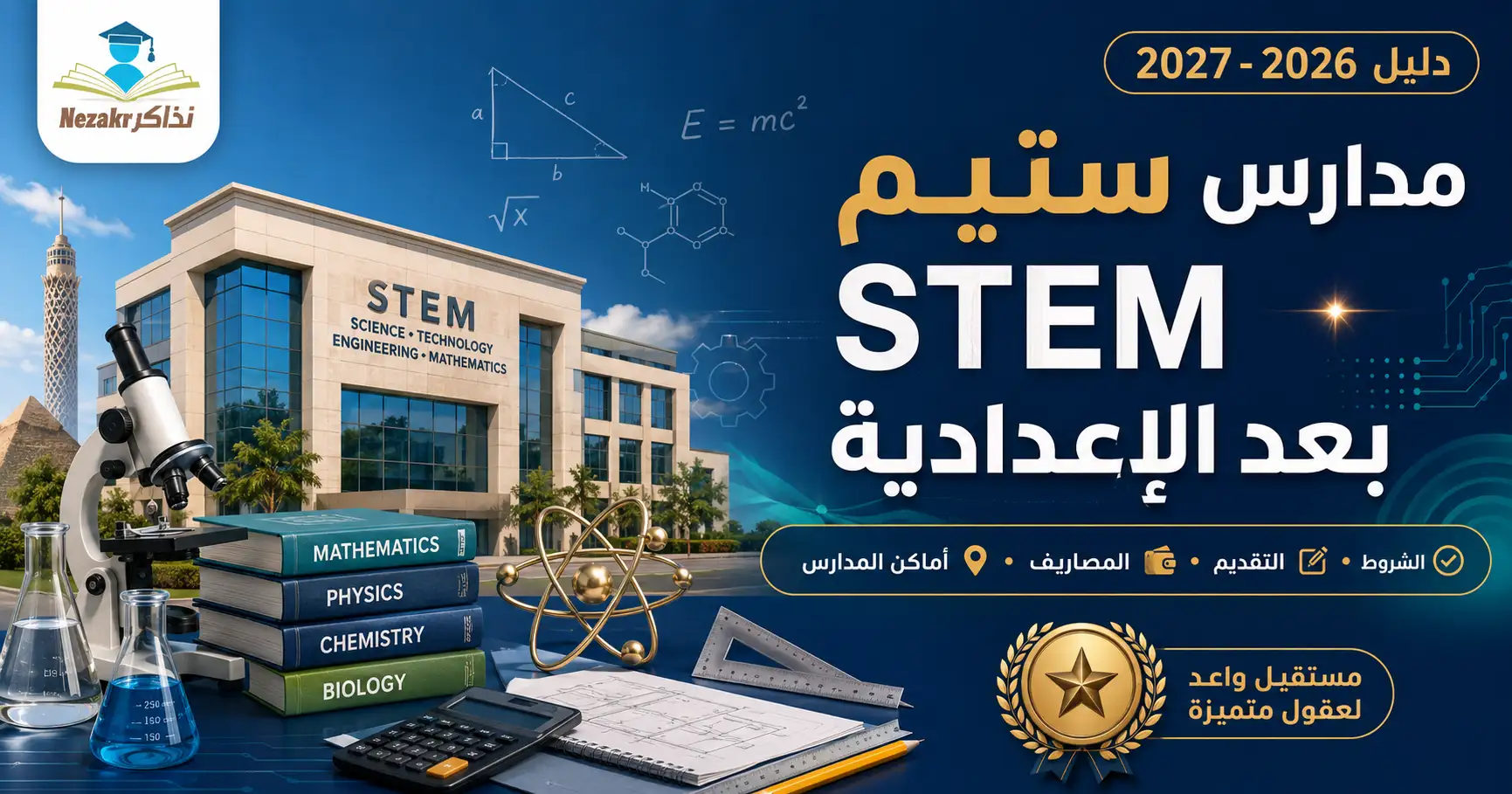 مدارس ستيم STEM بعد الإعدادية 2026-2027.. الشروط والتقديم والمصاريف وأماكن المدارس
