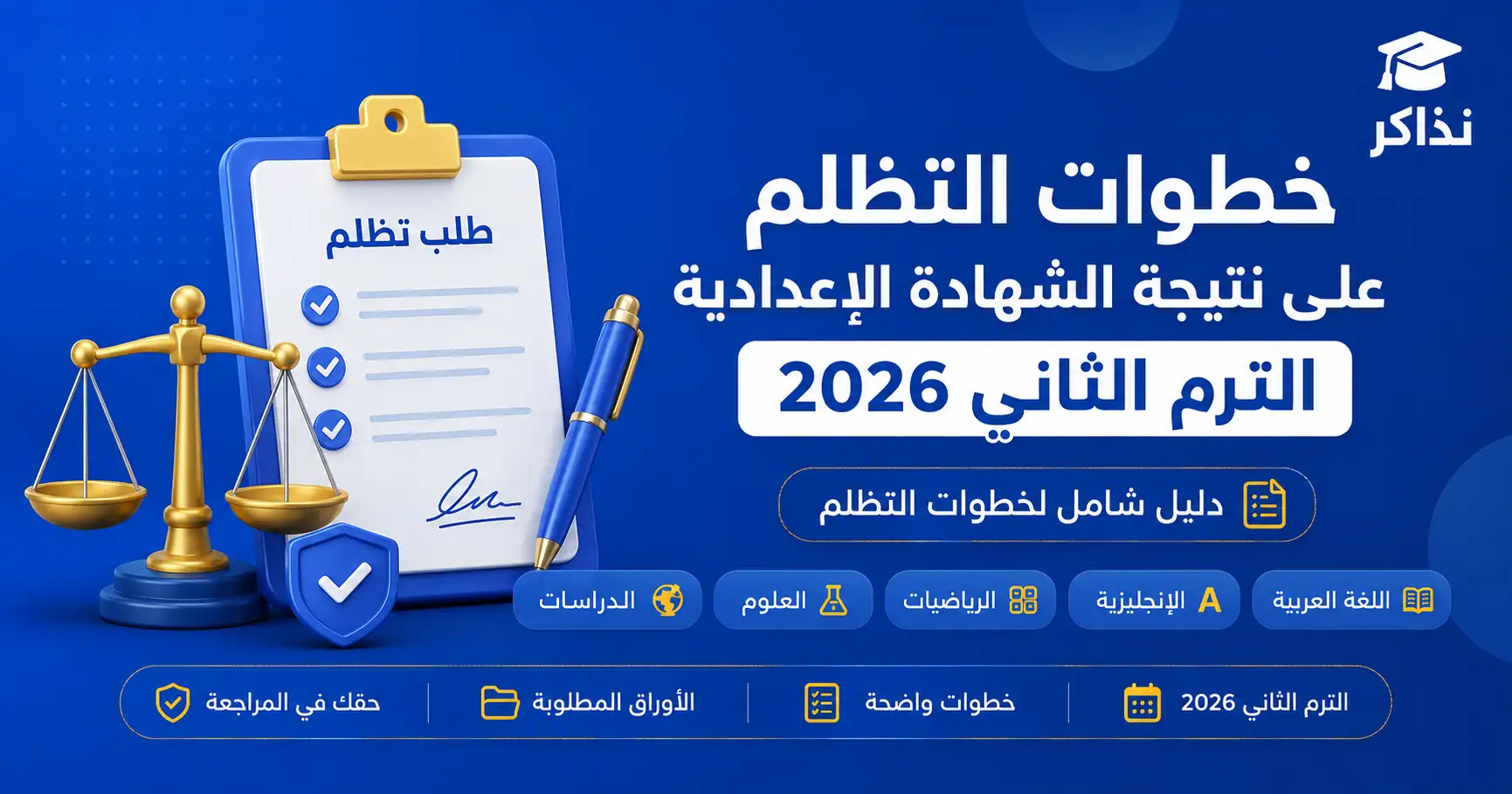 خطوات التظلم على نتيجة الشهادة الإعدادية 2026 الترم الثاني