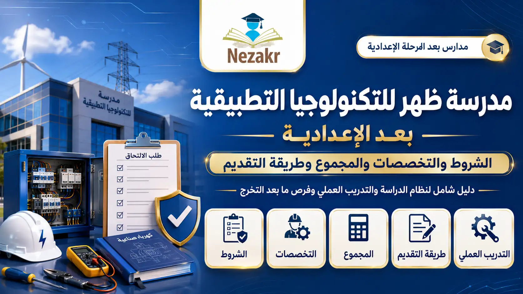مدرسة ظهر للتكنولوجيا التطبيقية بعد الإعدادية 2026-2027.. الشروط والتخصصات والمجموع وطريقة التقديم